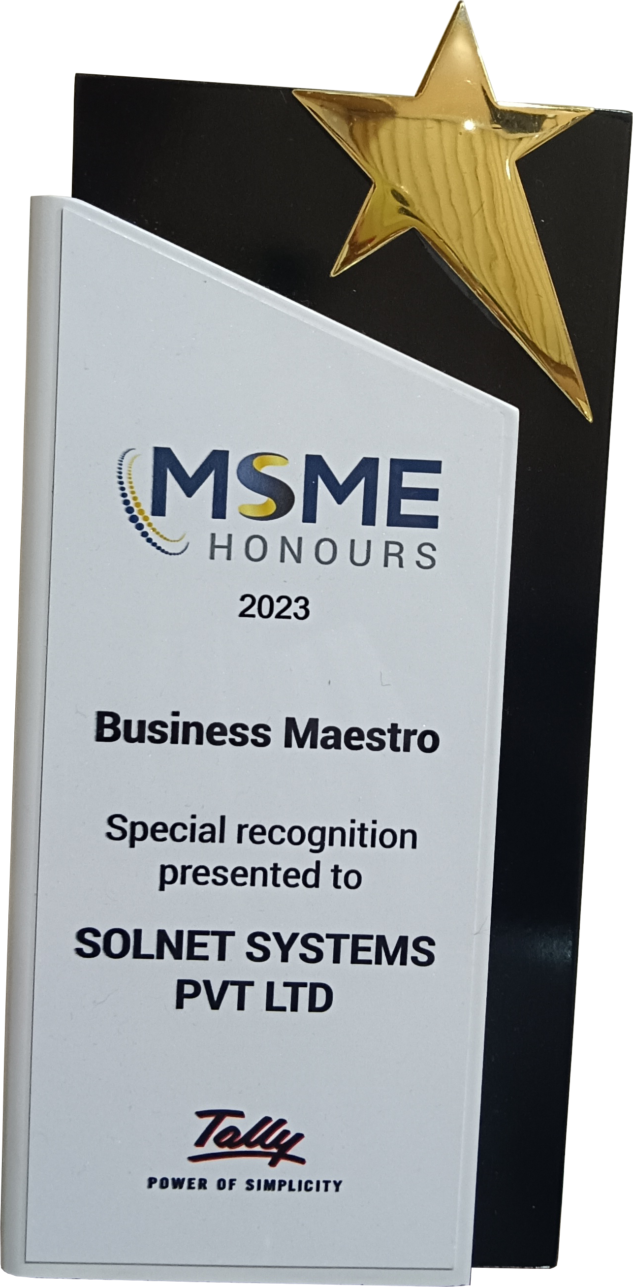 MSME Honours Tally Award 2023